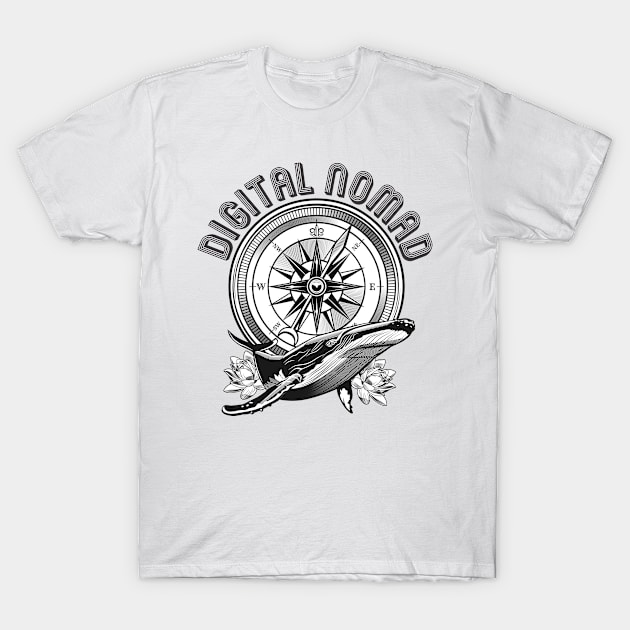 Digital Nomad T-Shirt by MrKovach